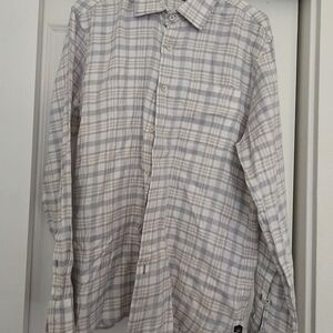 Faherty Men’s Linen Blend Long Sleeve Shirt – M – Spring Essential